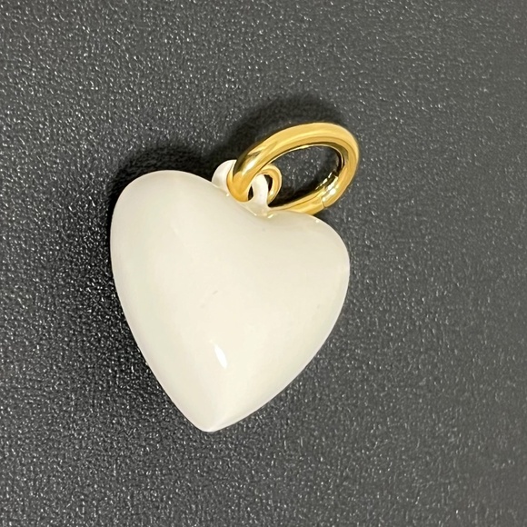 Roxanne Assoulin Mini Happy Heart Charm (white/cream) - Picture 2 of 2